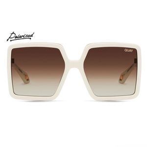 Quay Almost Ready Sunglasses in White